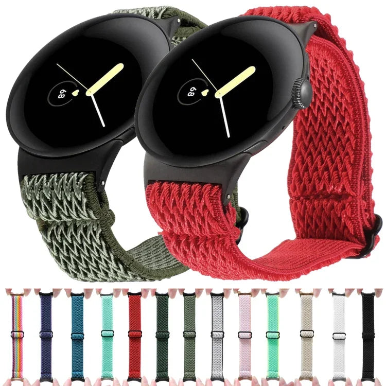 Dây đồng hồ nylon bện sóng 20mm, Dành cho Google Pixel Watch 4 / 3 / 2 / 1 41mm
