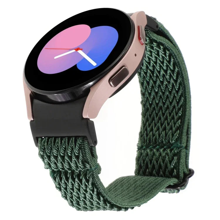 Dây đồng hồ nylon bện họa tiết sóng, Dành cho Samsung Galaxy Watch6/6 Classic/5/5 Pro