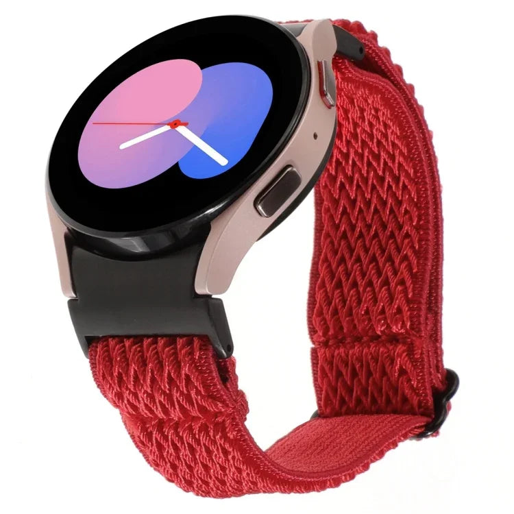 Dây đồng hồ nylon bện họa tiết sóng, Dành cho Samsung Galaxy Watch6/6 Classic/5/5 Pro