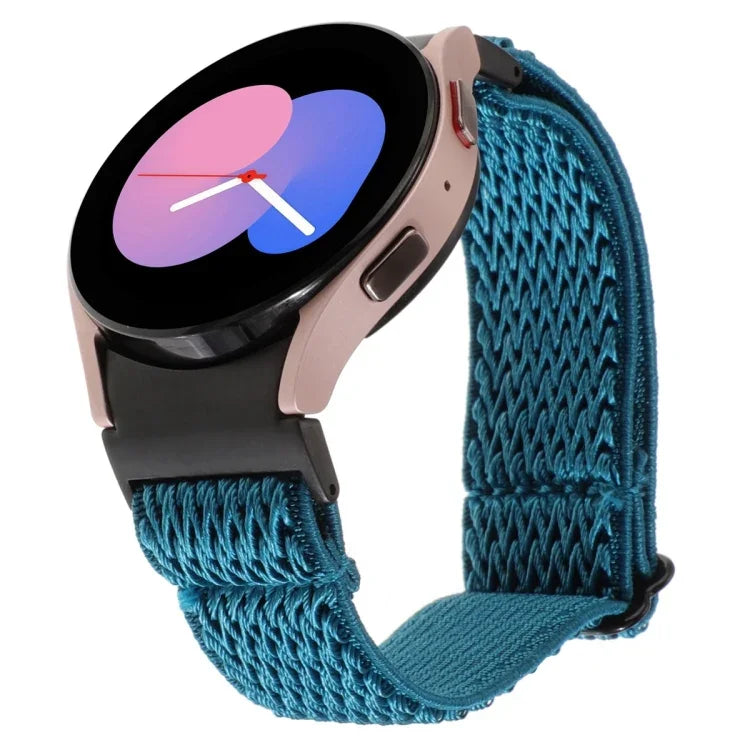 Dây đồng hồ nylon bện họa tiết sóng, Dành cho Samsung Galaxy Watch6/6 Classic/5/5 Pro