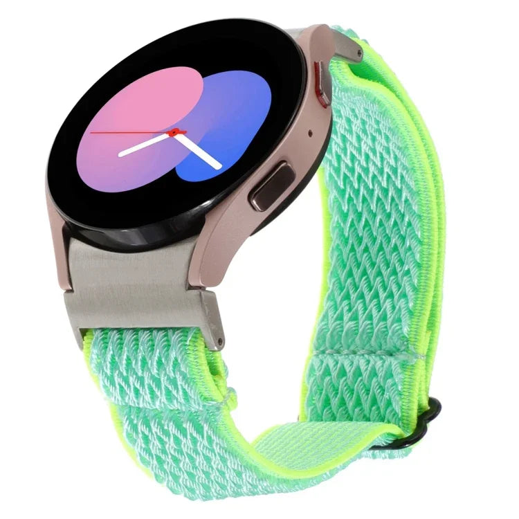 Dây đồng hồ nylon bện họa tiết sóng, Dành cho Samsung Galaxy Watch6/6 Classic/5/5 Pro