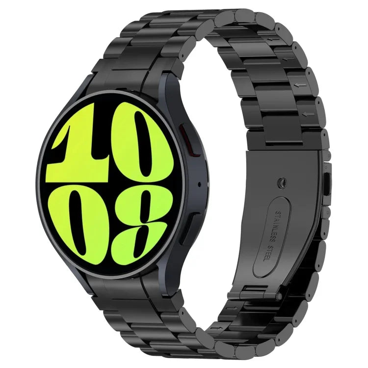 Dây đồng hồ kim loại kiểu nút ba hạt, Dành cho Samsung Galaxy Watch6/6 Classic/5/5 Pro