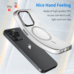Ốp điện thoại MagSafe mờ trong suốt TPU + PC bảo vệ toàn diện, Dành cho iPhone 16 Pro, Dành cho iPhone 16 Plus, Dành cho iPhone 16, Dành cho iPhone 15 Pro Max, Dành cho iPhone 15 Pro