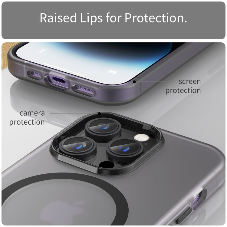 Ốp điện thoại MagSafe mờ trong suốt TPU + PC bảo vệ toàn diện, Dành cho iPhone 16 Pro, Dành cho iPhone 16 Plus, Dành cho iPhone 16, Dành cho iPhone 15 Pro Max, Dành cho iPhone 15 Pro