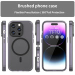 Ốp điện thoại MagSafe mờ trong suốt TPU + PC bảo vệ toàn diện, Dành cho iPhone 14 Pro Max, Dành cho iPhone SE 2022 / 2020 / 8, Dành cho iPhone 13 Pro Max, Dành cho iPhone 13 Pro, Dành cho iPhone 13