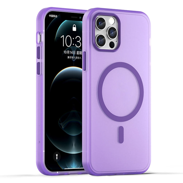 Ốp lưng điện thoại MagSafe TPU + PC mờ trong suốt bảo vệ toàn diện, dành cho iPhone 11 Pro