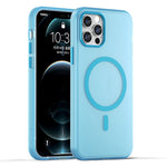 Ốp lưng điện thoại MagSafe TPU + PC mờ trong suốt bảo vệ toàn diện, dành cho iPhone 11 Pro