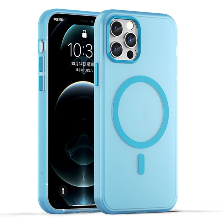 Ốp lưng điện thoại MagSafe TPU + PC mờ trong suốt bảo vệ toàn diện, dành cho iPhone 11 Pro