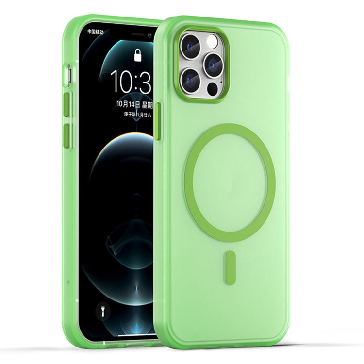 Ốp lưng điện thoại MagSafe TPU + PC mờ trong suốt bảo vệ toàn diện, dành cho iPhone 11 Pro
