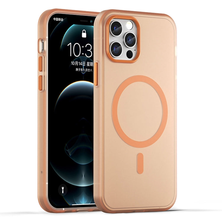 Ốp lưng điện thoại MagSafe TPU + PC mờ trong suốt bảo vệ toàn diện, dành cho iPhone 11 Pro