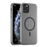 Ốp lưng điện thoại MagSafe TPU + PC mờ trong suốt bảo vệ toàn diện, dành cho iPhone 11 Pro