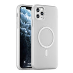 Ốp lưng điện thoại MagSafe TPU + PC mờ trong suốt bảo vệ toàn diện, dành cho iPhone 11 Pro