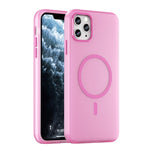 Ốp lưng điện thoại MagSafe TPU + PC mờ trong suốt bảo vệ toàn diện, dành cho iPhone 11 Pro