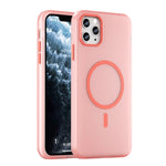Ốp lưng điện thoại MagSafe TPU + PC mờ trong suốt bảo vệ toàn diện, dành cho iPhone 11 Pro