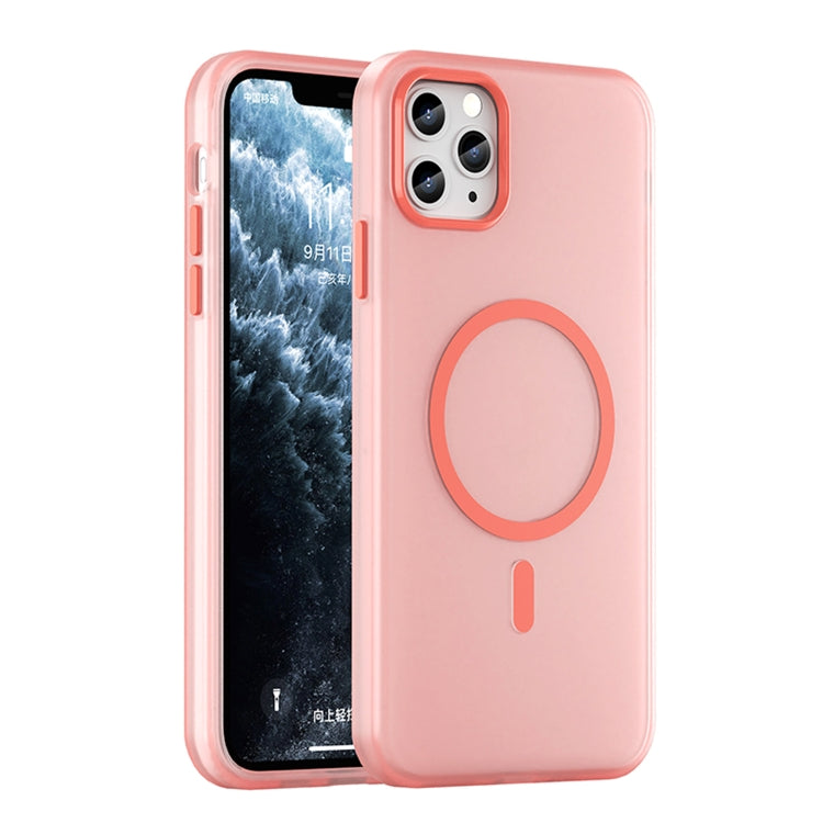 Ốp lưng điện thoại MagSafe TPU + PC mờ trong suốt bảo vệ toàn diện, dành cho iPhone 11 Pro