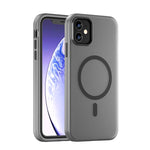 Ốp lưng điện thoại MagSafe TPU + PC mờ trong suốt bảo vệ toàn diện, dành cho iPhone 11 Pro