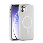 Ốp lưng điện thoại MagSafe TPU + PC mờ trong suốt bảo vệ toàn diện, dành cho iPhone 11 Pro