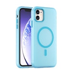 Ốp lưng điện thoại MagSafe TPU + PC mờ trong suốt bảo vệ toàn diện, dành cho iPhone 11 Pro