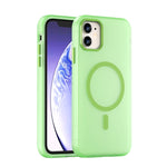 Ốp lưng điện thoại MagSafe TPU + PC mờ trong suốt bảo vệ toàn diện, dành cho iPhone 11 Pro