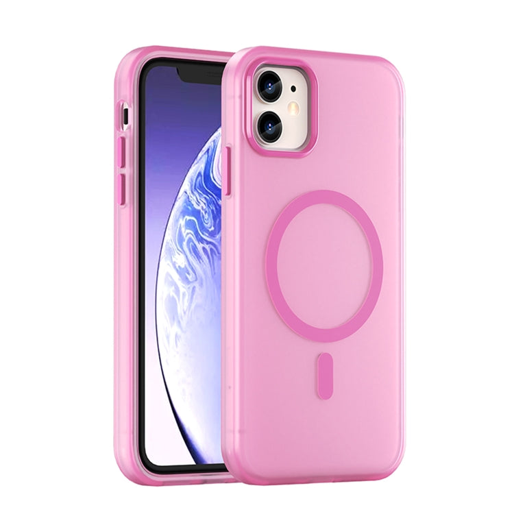 Ốp lưng điện thoại MagSafe TPU + PC mờ trong suốt bảo vệ toàn diện, dành cho iPhone 11 Pro