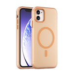 Ốp lưng điện thoại MagSafe TPU + PC mờ trong suốt bảo vệ toàn diện, dành cho iPhone 11 Pro