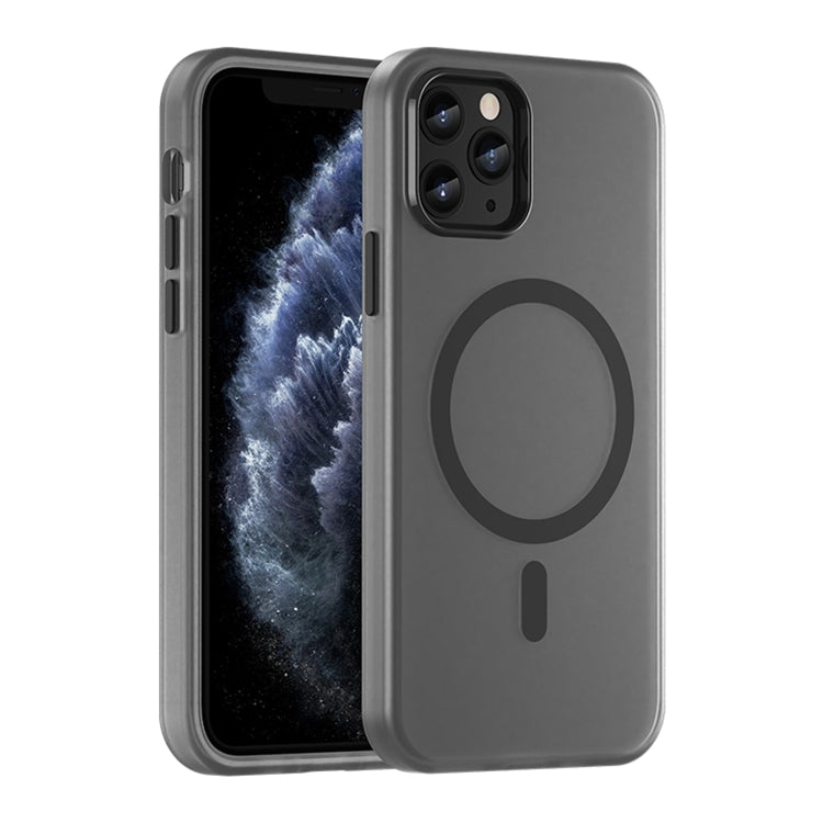 Ốp lưng điện thoại MagSafe TPU + PC mờ trong suốt bảo vệ toàn diện, dành cho iPhone 11 Pro
