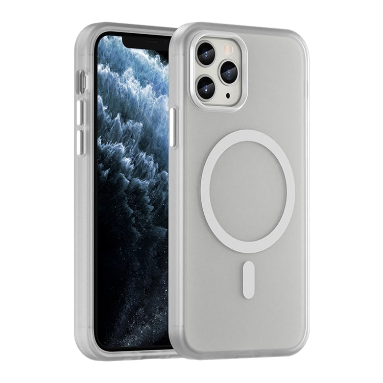 Ốp lưng điện thoại MagSafe TPU + PC mờ trong suốt bảo vệ toàn diện, dành cho iPhone 11 Pro
