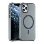 Ốp lưng điện thoại MagSafe TPU + PC mờ trong suốt bảo vệ toàn diện, dành cho iPhone 11 Pro