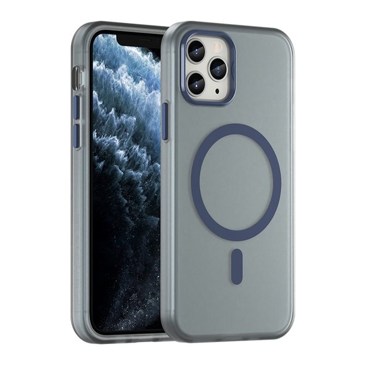 Ốp lưng điện thoại MagSafe TPU + PC mờ trong suốt bảo vệ toàn diện, dành cho iPhone 11 Pro