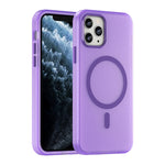 Ốp lưng điện thoại MagSafe TPU + PC mờ trong suốt bảo vệ toàn diện, dành cho iPhone 11 Pro