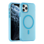 Ốp lưng điện thoại MagSafe TPU + PC mờ trong suốt bảo vệ toàn diện, dành cho iPhone 11 Pro