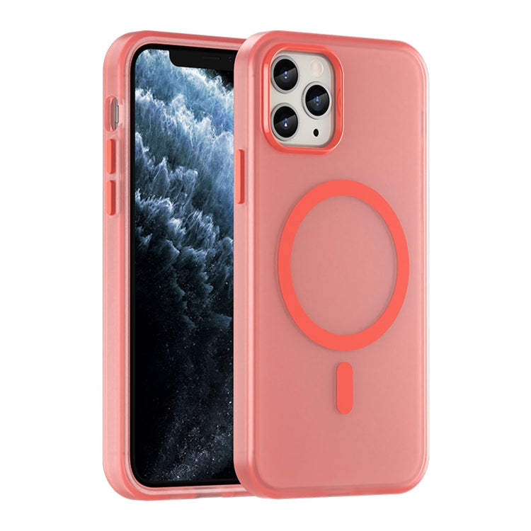 Ốp lưng điện thoại MagSafe TPU + PC mờ trong suốt bảo vệ toàn diện, dành cho iPhone 11 Pro