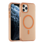 Ốp lưng điện thoại MagSafe TPU + PC mờ trong suốt bảo vệ toàn diện, dành cho iPhone 11 Pro