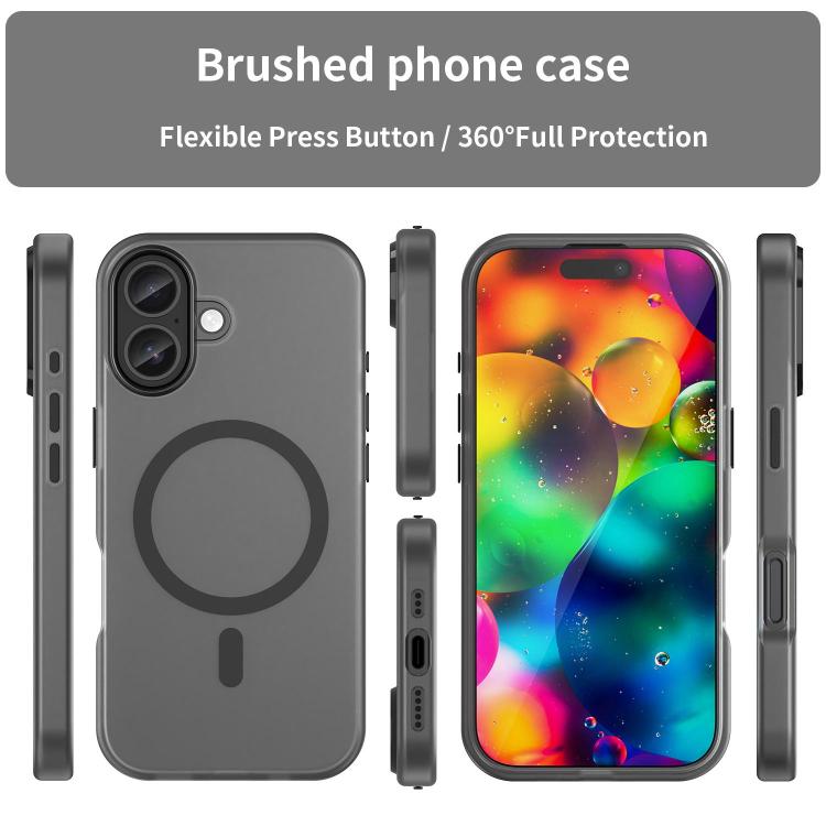 Ốp điện thoại MagSafe mờ trong suốt TPU + PC bảo vệ toàn diện, Dành cho iPhone 17e / 16e, Dành cho iPhone 17 Pro Max, Dành cho iPhone 17 Pro, Dành cho iPhone 17, Dành cho iPhone Air, Dành cho iPhone 16 Pro Max