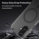 Ốp điện thoại MagSafe mờ trong suốt TPU + PC bảo vệ toàn diện, Dành cho iPhone 17e / 16e, Dành cho iPhone 17 Pro Max, Dành cho iPhone 17 Pro, Dành cho iPhone 17, Dành cho iPhone Air, Dành cho iPhone 16 Pro Max