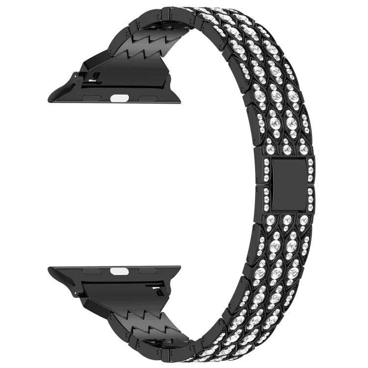 Dây đồng hồ vòng tay kim loại kim cương mắt quỷ, Dành cho Apple Watch 42mm, Dành cho Apple Watch 38mm