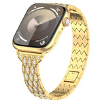 Dây đồng hồ vòng tay kim loại kim cương mắt quỷ, Dành cho Apple Watch 42mm, Dành cho Apple Watch 38mm