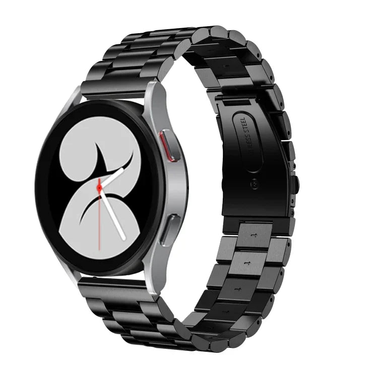 Dây đồng hồ thép không gỉ ba hạt đầu phẳng, Dành cho Samsung Galaxy Watch6 / 6 Classic