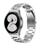 Dây đồng hồ thép không gỉ ba hạt đầu phẳng, Dành cho Samsung Galaxy Watch6 / 6 Classic