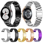 Dây đồng hồ thép không gỉ ba hạt đầu phẳng, Dành cho Samsung Galaxy Watch6 / 6 Classic