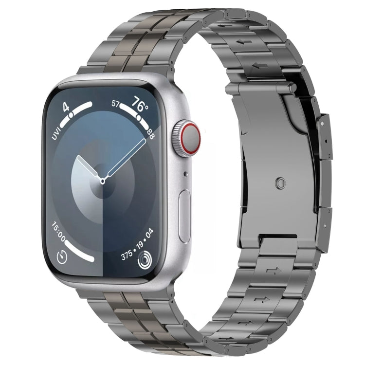 Tortoise Buckle Titanium Steel Watch Band, For Apple Watch SE 2023 44mm, For Apple Watch SE 2023 40mm, For Apple Watch Ultra 2 49mm, For Apple Watch Series 9 45mm, For Apple Watch Series 9 41mm, For Apple Watch Ultra 49mm, For Apple Watch Series 8 41mm...