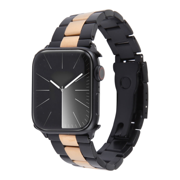 Dây đồng hồ thép không gỉ ba hạt, dành cho Apple Watch SE 2023 44mm, dành cho Apple Watch SE 2023 40mm, dành cho Apple Watch Ultra 2 49mm, dành cho Apple Watch Series 9 45mm, dành cho Apple Watch Series 9 41mm