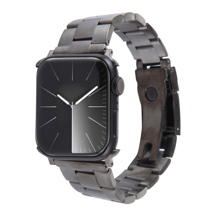 Dây đồng hồ thép không gỉ ba hạt, dành cho Apple Watch SE 2023 44mm, dành cho Apple Watch SE 2023 40mm, dành cho Apple Watch Ultra 2 49mm, dành cho Apple Watch Series 9 45mm, dành cho Apple Watch Series 9 41mm