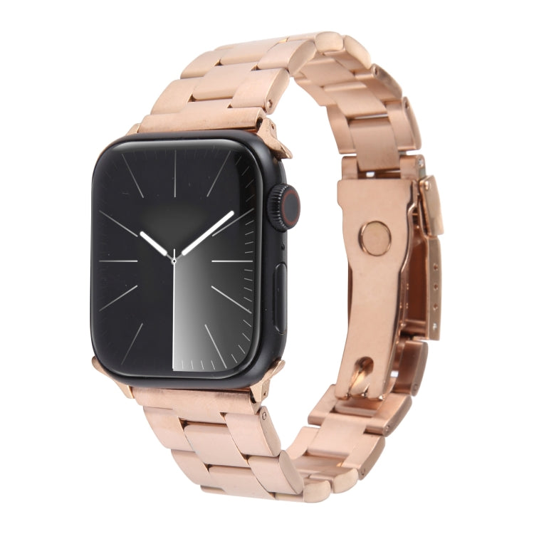 Dây đồng hồ thép không gỉ ba hạt, dành cho Apple Watch Ultra 49mm, dành cho Apple Watch Series 8 41mm, dành cho Apple Watch Series 8 45mm, dành cho Apple Watch SE 2022 40mm, dành cho Apple Watch SE 2022 44mm
