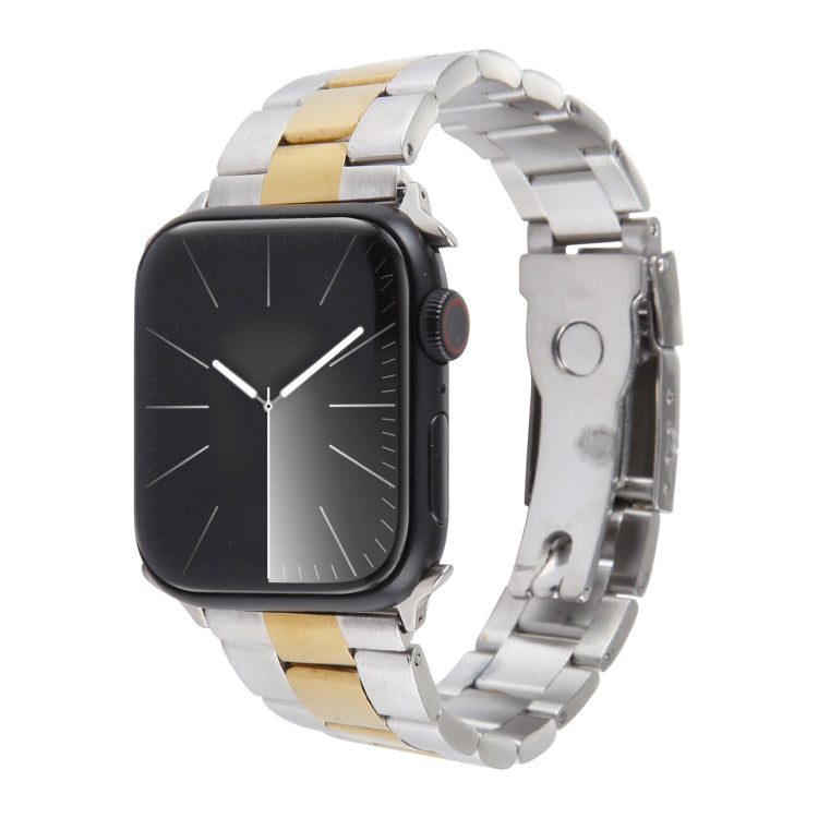 Dây đồng hồ thép không gỉ ba hạt, dành cho Apple Watch Ultra 49mm, dành cho Apple Watch Series 8 41mm, dành cho Apple Watch Series 8 45mm, dành cho Apple Watch SE 2022 40mm, dành cho Apple Watch SE 2022 44mm