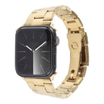 Dây đồng hồ thép không gỉ ba hạt, dành cho Apple Watch Series 7 41mm, dành cho Apple Watch Series 7 45mm, dành cho Apple Watch SE 40mm, dành cho Apple Watch SE 44mm, dành cho Apple Watch Series 6 40mm