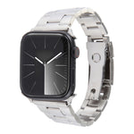 Dây đồng hồ thép không gỉ ba hạt, dành cho Apple Watch Series 7 41mm, dành cho Apple Watch Series 7 45mm, dành cho Apple Watch SE 40mm, dành cho Apple Watch SE 44mm, dành cho Apple Watch Series 6 40mm