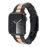 Dây đồng hồ thép không gỉ ba hạt, dành cho Apple Watch Series 7 41mm, dành cho Apple Watch Series 7 45mm, dành cho Apple Watch SE 40mm, dành cho Apple Watch SE 44mm, dành cho Apple Watch Series 6 40mm