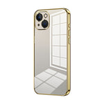 Transparent Plating Fine Hole Phone Case, For iPhone 13 Pro Max, For iPhone 13 Pro, For iPhone 13, For iPhone 12, For iPhone 12 Pro Max, For iPhone 12 Pro