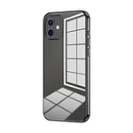Transparent Plating Fine Hole Phone Case, For iPhone 13 Pro Max, For iPhone 13 Pro, For iPhone 13, For iPhone 12, For iPhone 12 Pro Max, For iPhone 12 Pro